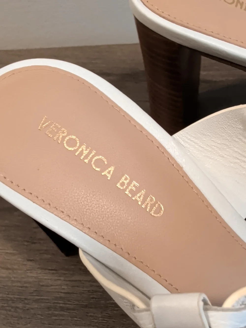Veronica Beard Georgie Woven Dual-Band Slide Sandals
